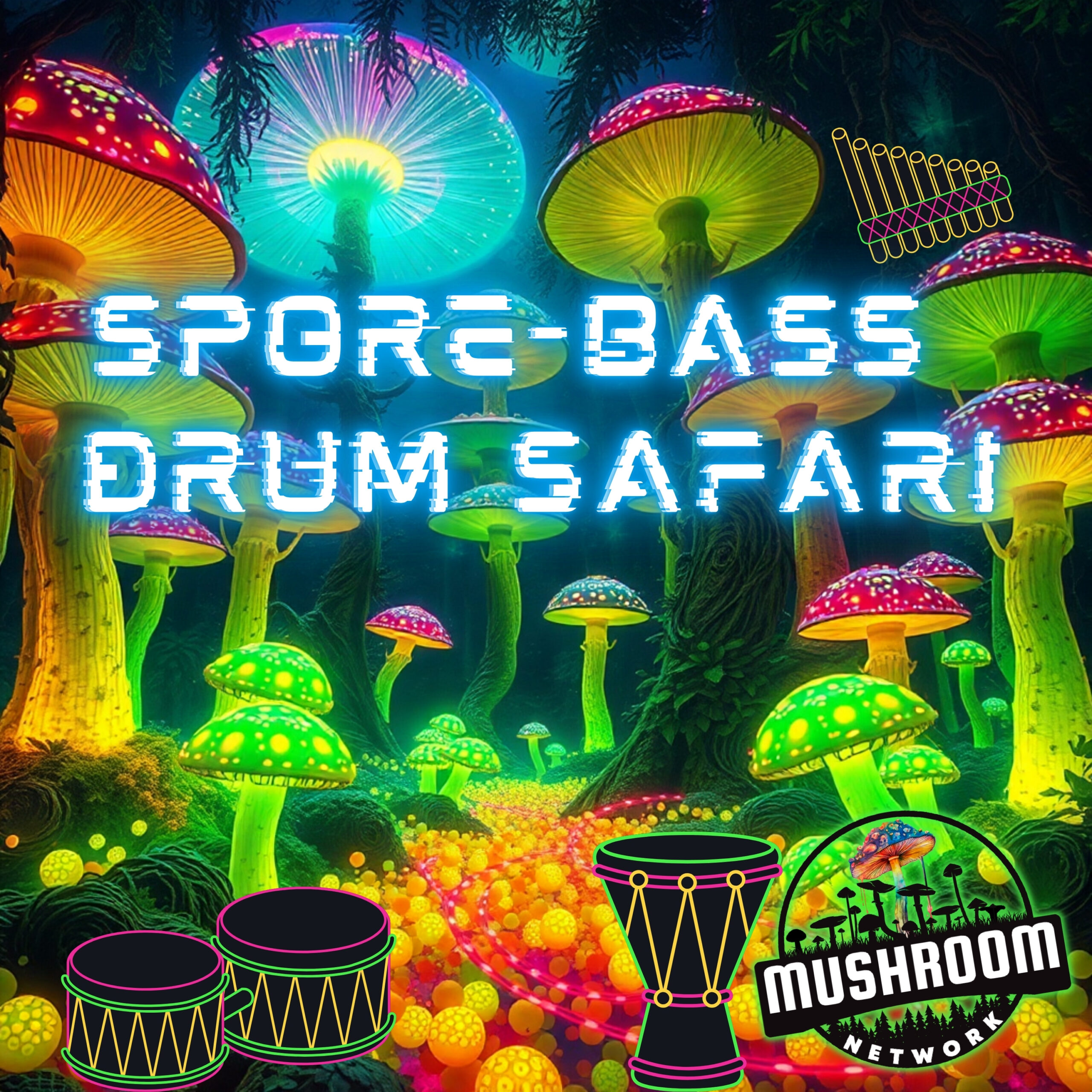 Bass Drums in the Mushroom Maze Cover Art