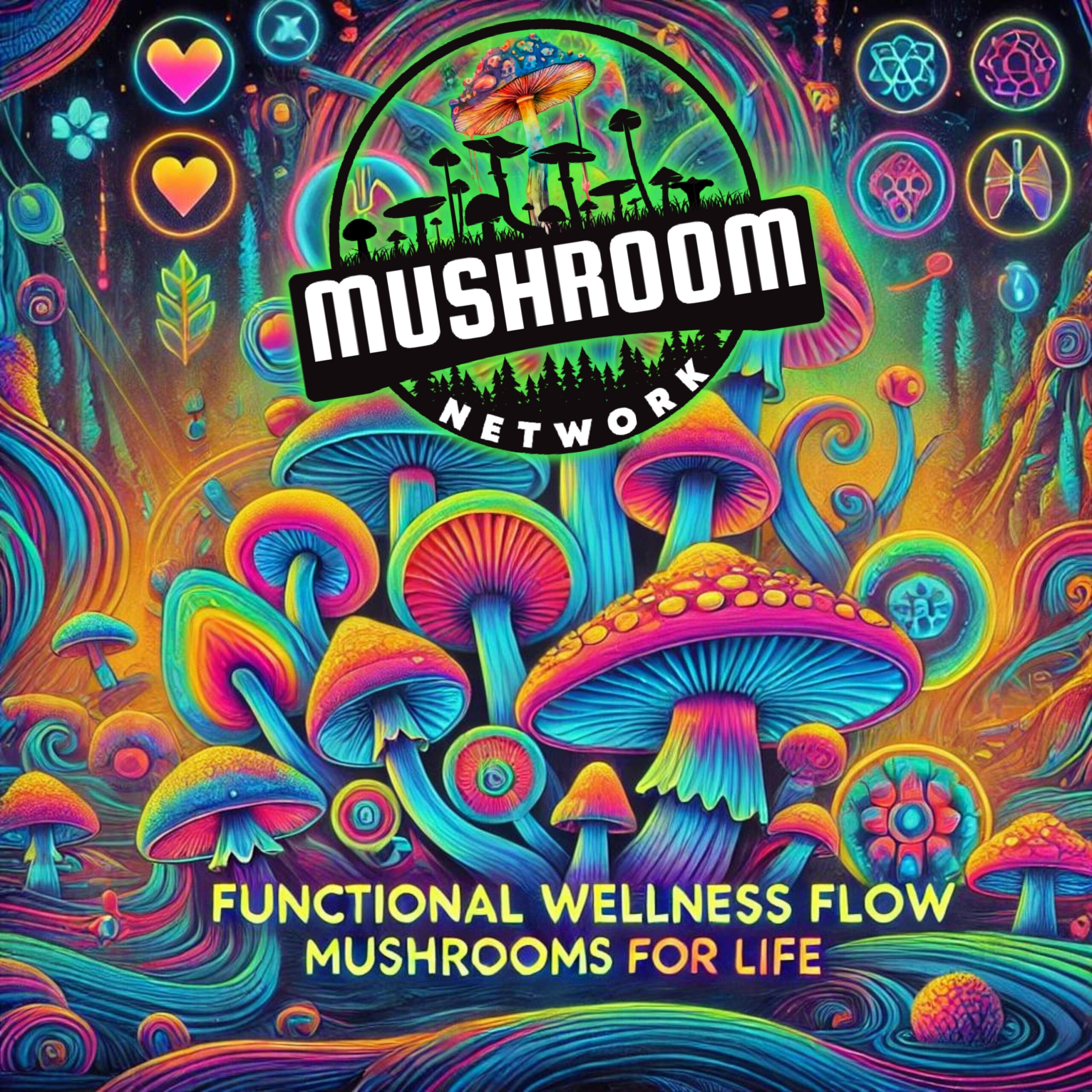 Functional Wellness Flow (Mushrooms for Life) Cover Art