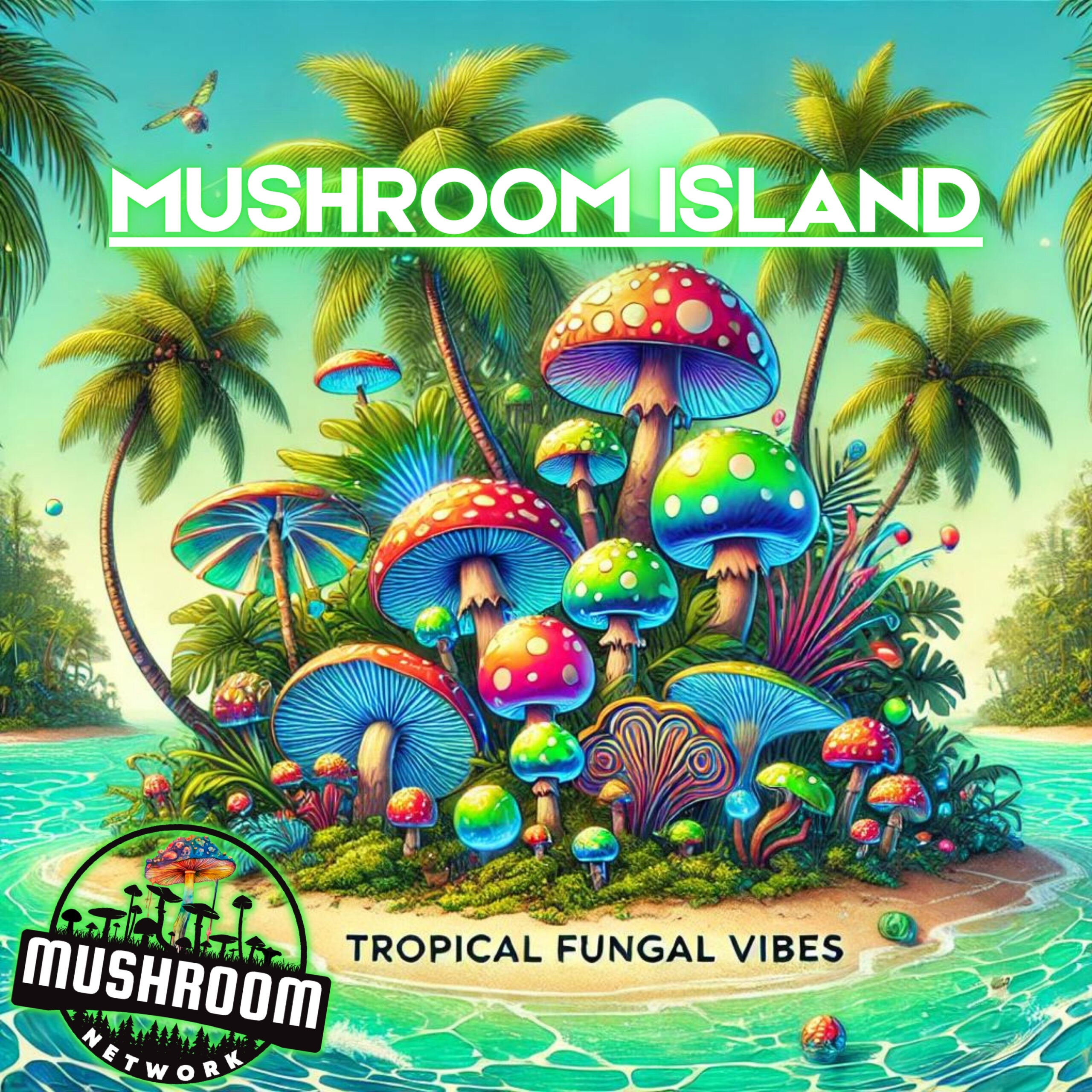 Mushroom Island (Tropical Fungal Vibes) Cover Art