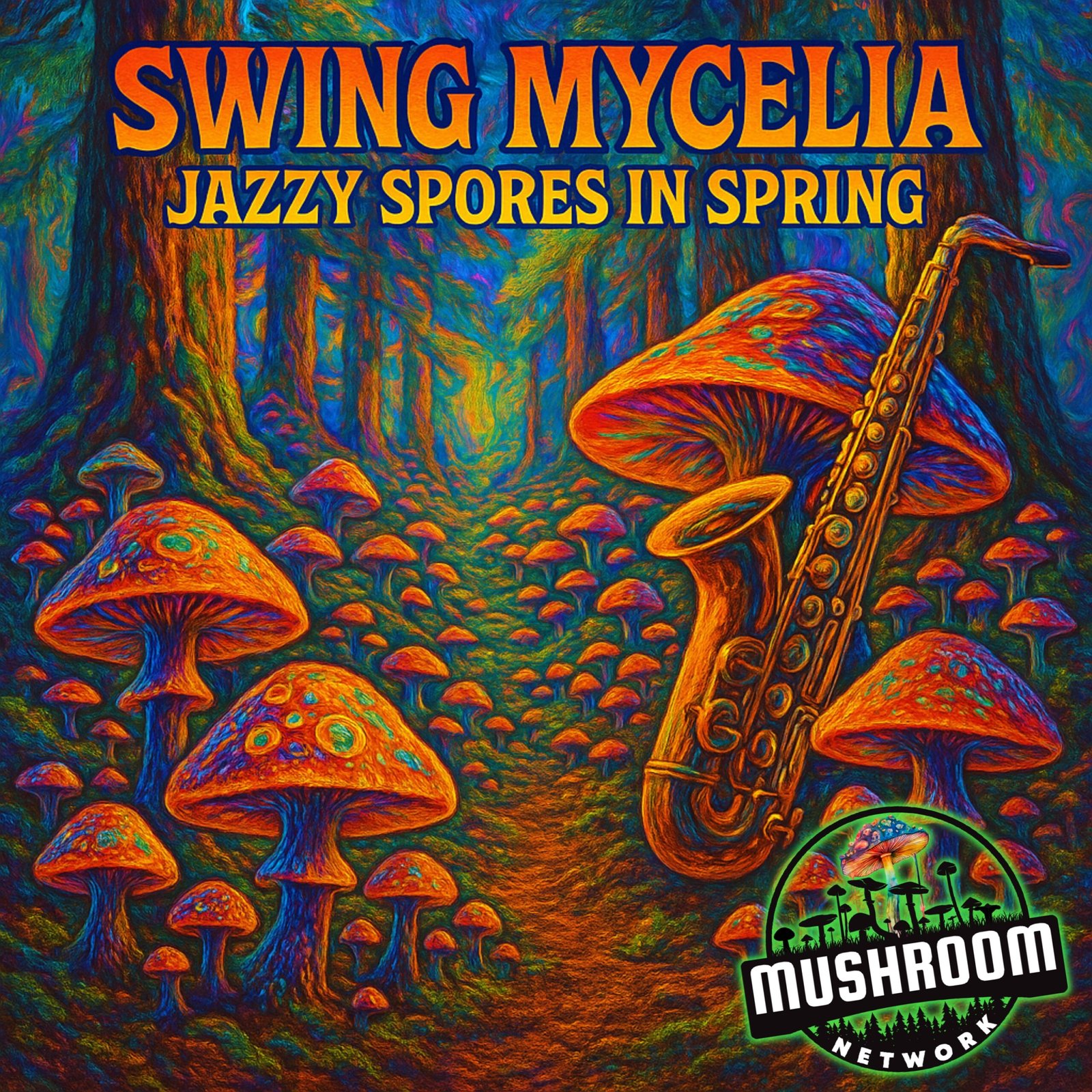 Jungle Popping Spores – The Mushroom Network Cover Art