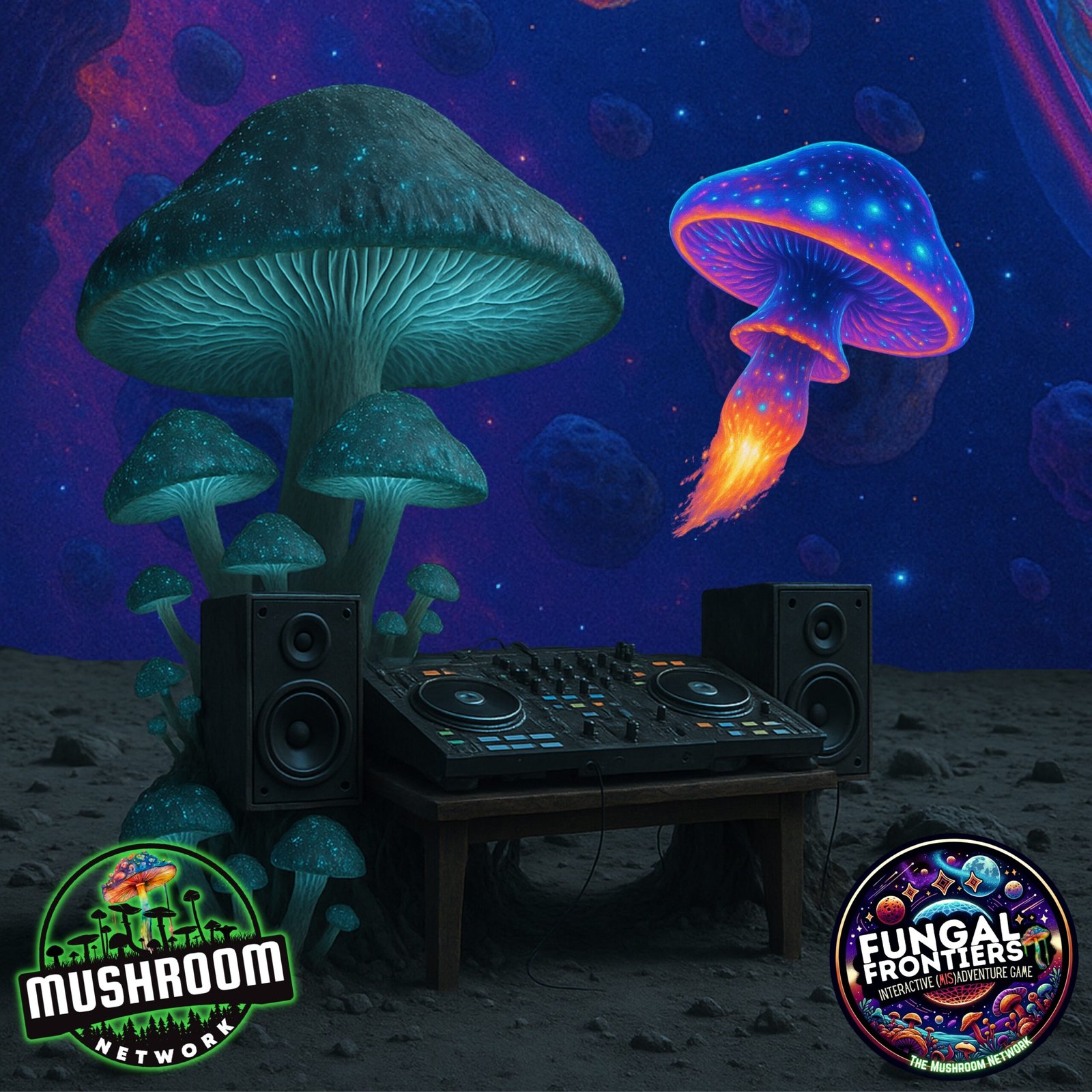 Bass Bloom Beyond the Stars (Myco-Studio Live Mix) – The Mushroom Network Cover Art